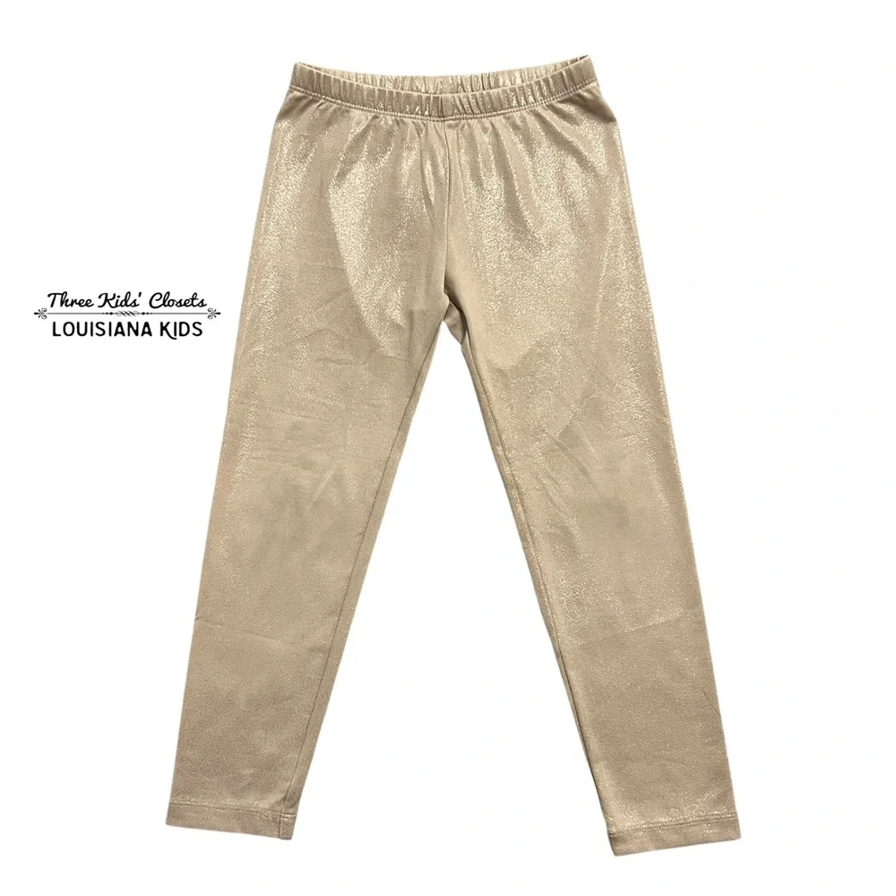 Old Navy 5T Shimmery Champagne Gold Kids Leggings